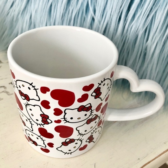 Hello Kitty, Ceramic, Coffee, Mug, Valentines Day, Hearts, Large, 16oz, Mug, NWT - Picture 3 of 10